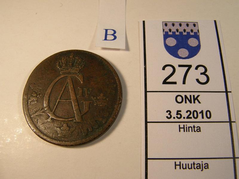 kohde_273_b.jpg - Kohde 273, tunnuspuoli