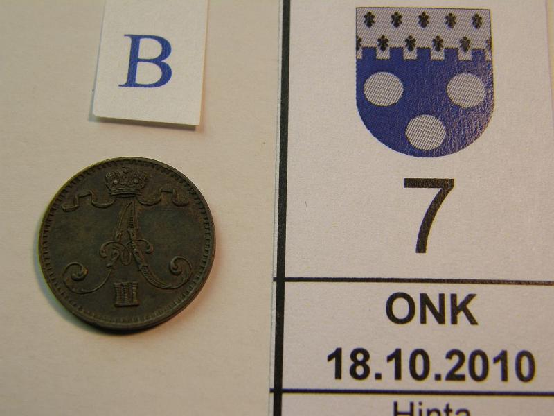 kohde_007_b.jpg - Kohde 7, tunnuspuoli, lhthinta: 35 € 1 p 1881 eprv, kunto: 6.