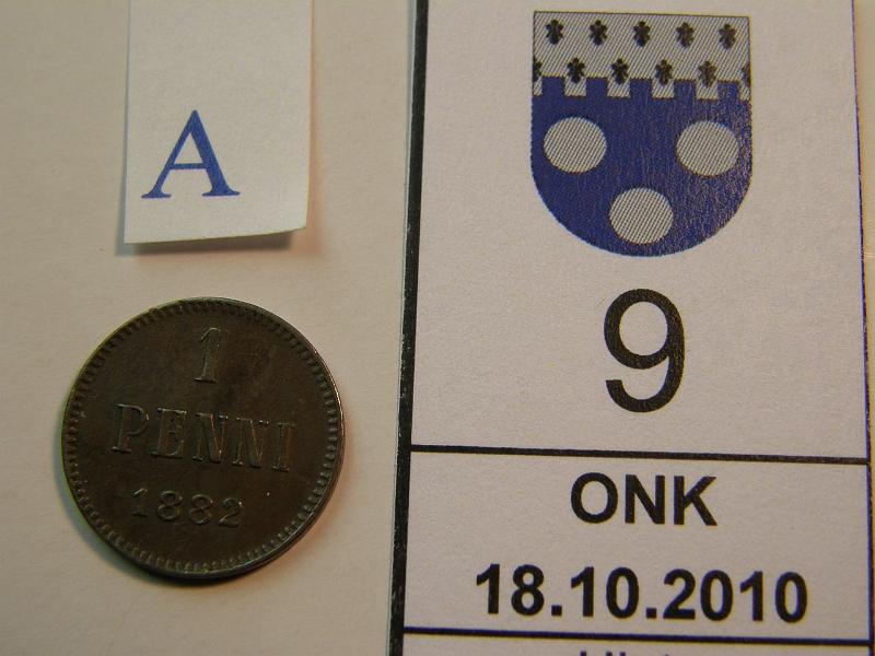 kohde_009_a.jpg - Kohde 9, arvopuoli, lhthinta: 60 € 1 p 1882, kunto: 5.