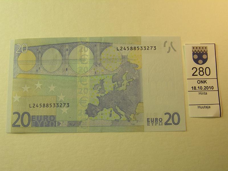 kohde_280_a.jpg - Kohde 280, lhthinta: 25 € 20  2002 Suomi L/p L24588533273 Tri. P011C1, kunto: 9.