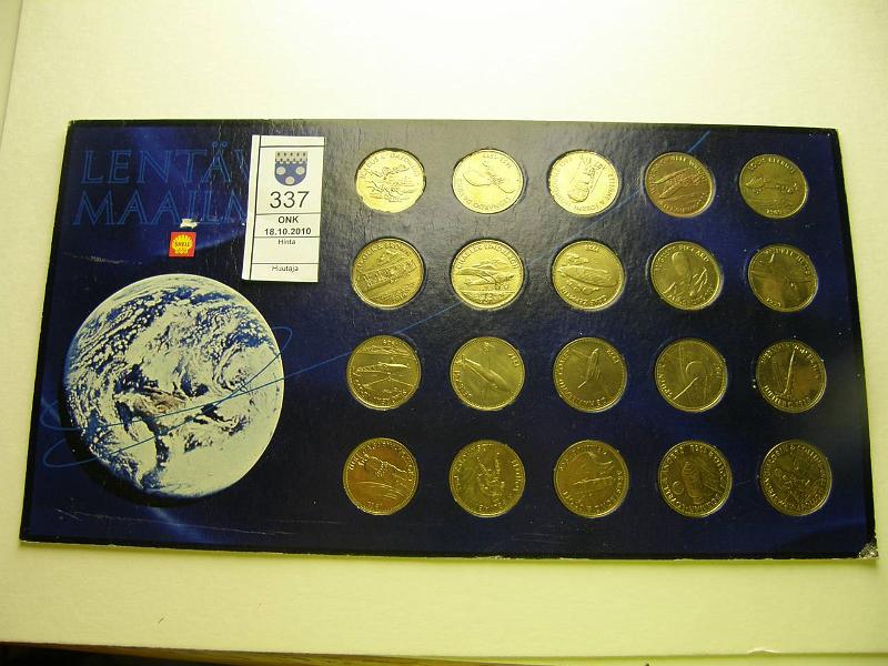 kohde_337_a.jpg - Kohde 337, lhthinta: 5 € / myyntihinta: 21 € Shell-sarja (20) Shell-mitalisarja alkuperisess pahvikansiossa, 20 eril., kunto: 7-8.