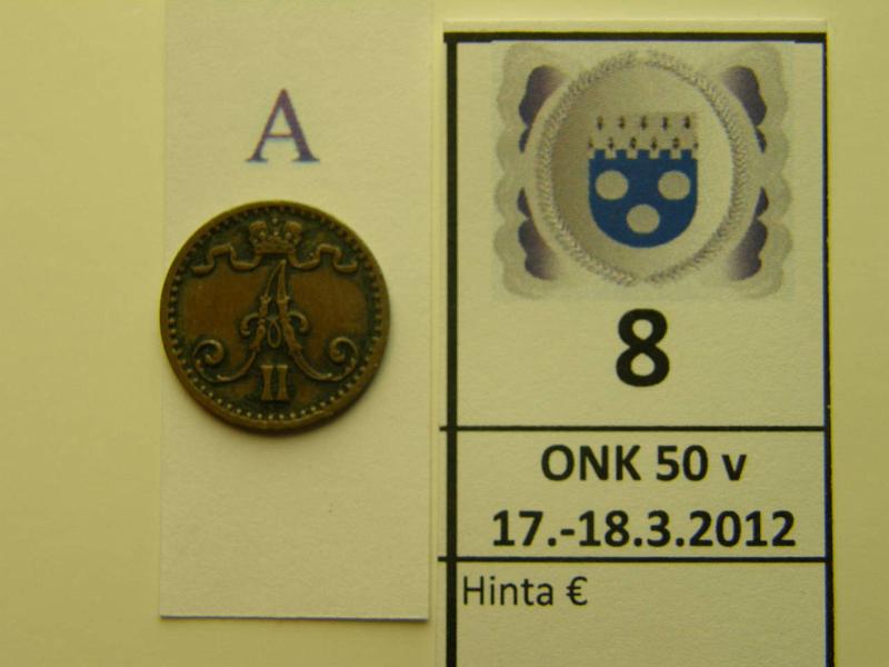 k-0008-a.jpg - Kohde 8 (kuva 1/2), lhthinta: 20 € / myyntihinta: 20 € 1 p 1871 SNY 7.1, kunto: 5