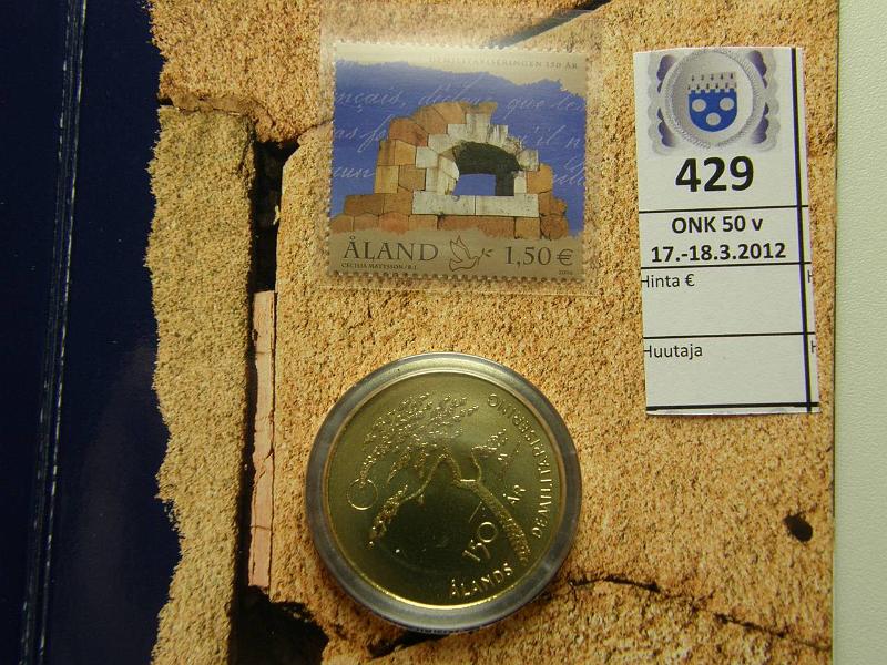 k-0429-a.jpg - Kohde 429, lhthinta: 6 € / myyntihinta: 8 € 5 € 2006 Ahvenanmaa 150v, postimerkki, kortissa, kunto: 10