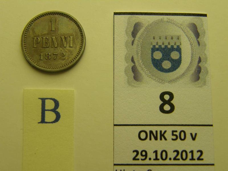 k-0008-b.jpg - Kohde 8 (kuva 2/2), lhthinta: 30 € 1 p 1872 nja, kunto: 7