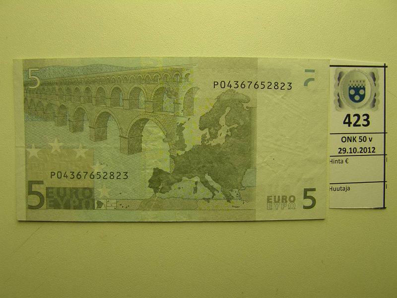 k-0423-a.jpg - Kohde 423, lhthinta: 20 € Hollanti 1/1/P/F3 P04367652823 Dui F003 G6, kunto: 5