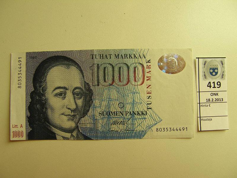 k-0419-a.jpg - Kohde 419, lhthinta: 120 € 1000 mk 1986 LA SNY 201.3 8035344491 OL II-M2, kunto: 6