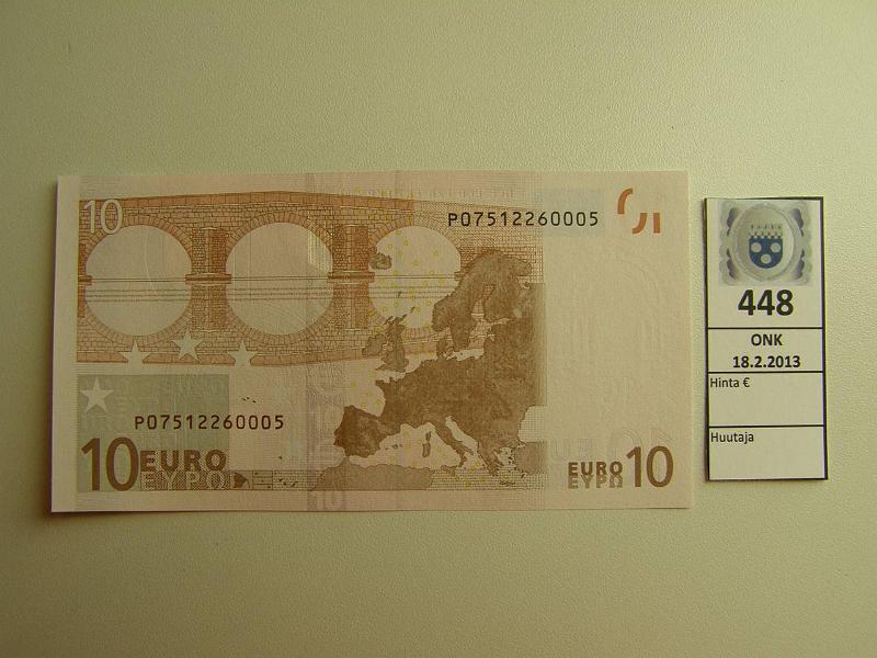 k-0448-a.jpg - Kohde 448, lhthinta: 20 € Hollanti 2/1/P/G9 P07512260005 Dui G009 E4, kunto: 9