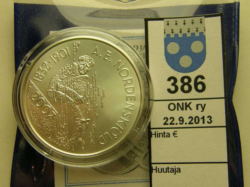 k-0386-a.jpg - Kohde 386, lhthinta: 22 € / myyntihinta: 22 € 10 € 2007 Ag, Nordenskild, kotelo, tod, kunto: 10