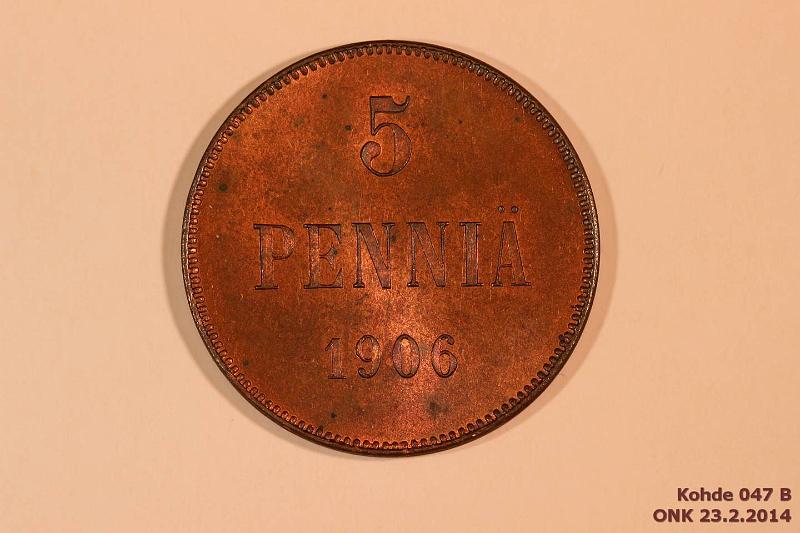 k-0047-b.jpg - Kohde 47 (kuva 2/2), lhthinta: 240 € 5 p 1906 Terv lynti, patinaa, phpja, kaunis!, kunto: 8