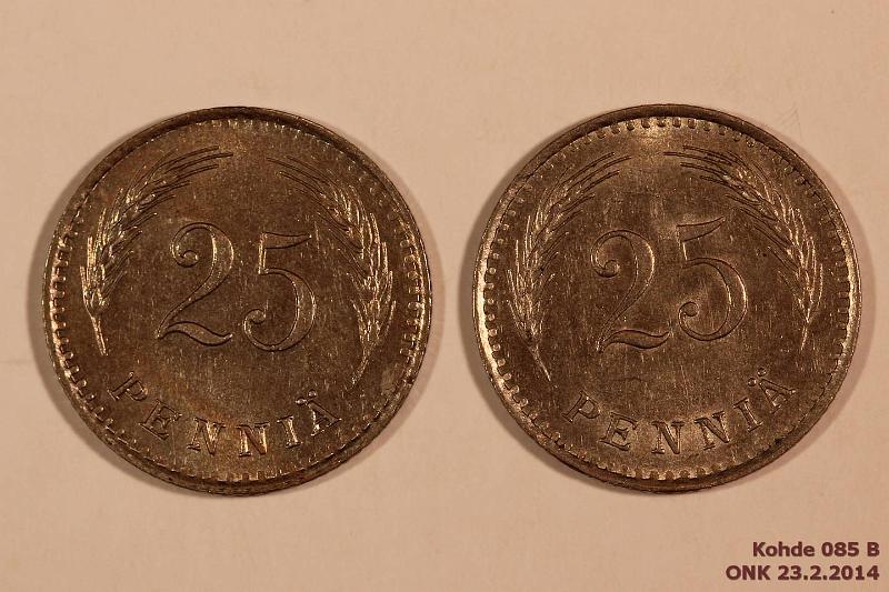k-0085-b.jpg - Kohde 85 (kuva 2/2), lhthinta: 5 € / myyntihinta: 5 € 25 p 1935, 38 CuNi, kauniit!, kunto: 7,8