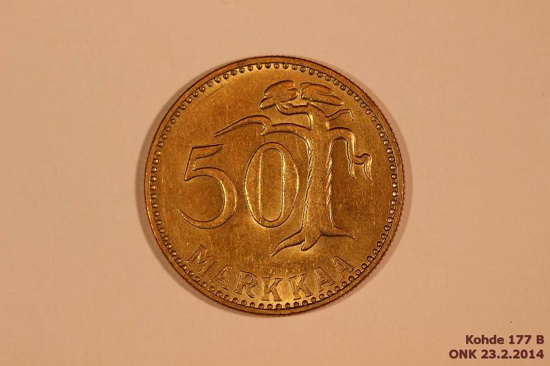 k-0177-b.jpg - Kohde 177 (kuva 2/2), lhthinta: 40 € / myyntihinta: 43 € 50 mk 1960 Kaunis!, kunto: 8