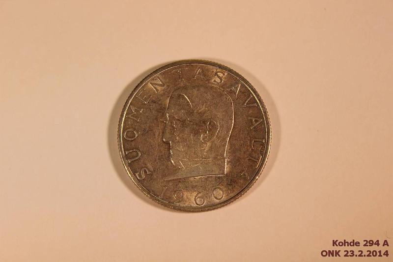 k-0294-a.jpg - Kohde 294, lhthinta: 13 € / myyntihinta: 13 € 1000 mk 1960 Ag, kunto: 7