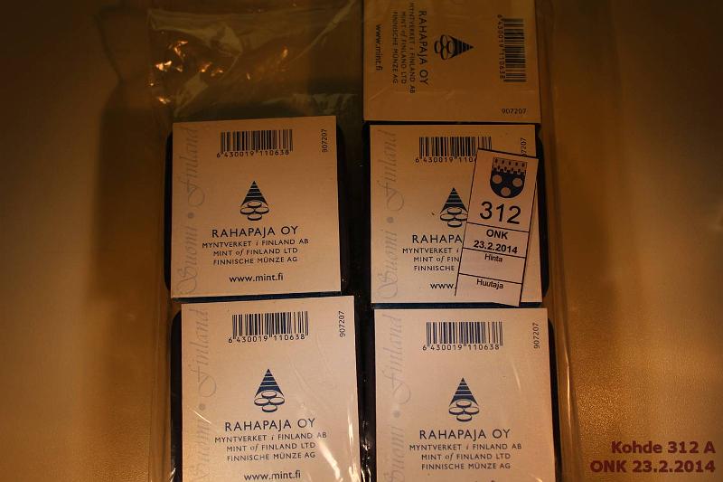 k-0312-a.jpg - Kohde 312, lhthinta: 33 € / myyntihinta: 33 € 5 € 2007 (5) Proof, Itsenisyys 90 v, kotelot + tod., kunto: 10