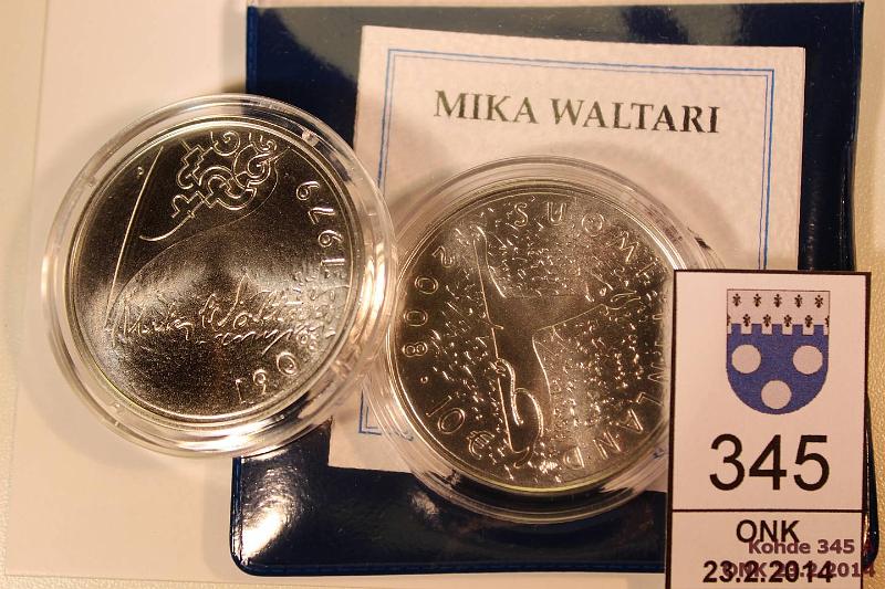 k-0345-a.jpg - Kohde 345, lhthinta: 39 € / myyntihinta: 39 € 10 € 2008 (2) Ag, BU, Waltari, kapselit + tod., kunto: 10