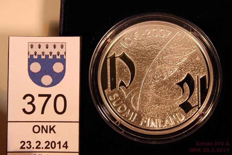 k-0370-a.jpg - Kohde 370, lhthinta: 22 € / myyntihinta: 22 € 10 € 2007 Ag, Proof, Agricola, kotelo + tod., kunto: 10