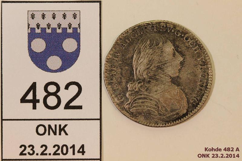 k-0482-a.jpg - Kohde 482 (kuva 1/2), lhthinta: 5 € / myyntihinta: 15 € 1/6 RD 1804 OL KM#560 Ag, nja, kunto: 5