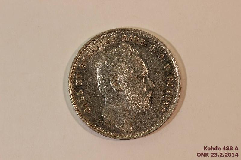 k-0488-a.jpg - Kohde 488 (kuva 1/2), lhthinta: 20 € / myyntihinta: 29 € 25 r 1871 KM#712 Ag, hnja, kunto: 7