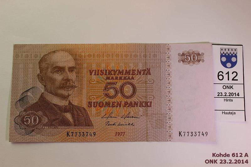 k-0612-a.jpg - Kohde 612, lhthinta: 5 € / myyntihinta: 11 € 50 mk 1977 SNY 171.1 K7733749 HOL-Koi, kunto: 5