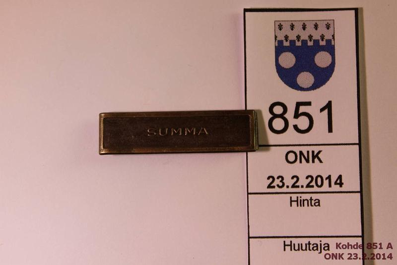 k-0851-a.jpg - Kohde 851, lhthinta: 20 € / myyntihinta: 20 € Summa, kunto: 8
