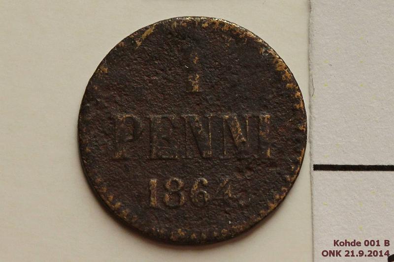 k-0001-b.jpg - Kohde 1 (kuva 2/2), lhthinta: 900 € / myyntihinta: 700 € 1 p 1864 SNY 1, sypymi. Harvinainen!, kunto: 2