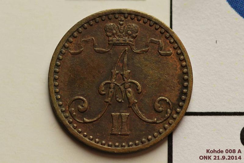k-0008-a.jpg - Kohde 8 (kuva 1/3), lhthinta: 150 € / myyntihinta: 420 € 1 p 1869 SNY 5.4, pidennetty n:o 1. Harvinainen, SNY mukaan vain muutamia tunnetaan, kunto: 4/5
