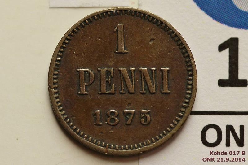 k-0017-b.jpg - Kohde 17 (kuva 2/2), lhthinta: 5 € / myyntihinta: 9 € 1 p 1875 Pij, kunto: 4