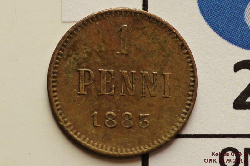 k-0023-b.jpg - Kohde 23 (kuva 2/2), lhthinta: 3 € 1 p 1883 Likaa, erit. pieni 3, kunto: 5