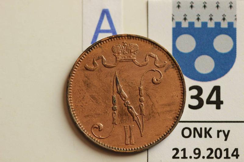 k-0034-a.jpg - Kohde 34 (kuva 1/2), lhthinta: 50 € / myyntihinta: 62 € 5 p 1910 Puhd, hpja, kunto: 5