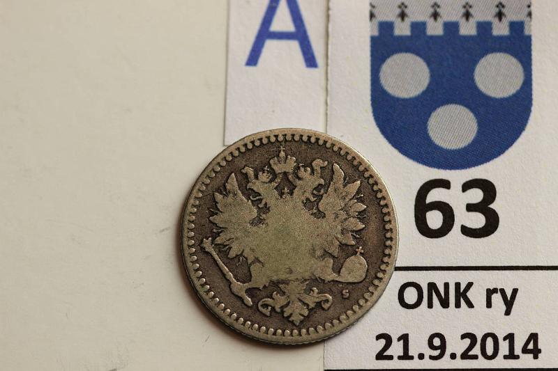 k-0063-a.jpg - Kohde 63 (kuva 1/2), lhthinta: 75 € / myyntihinta: 75 € 50 p 1868 Ag, kunto: 2/3