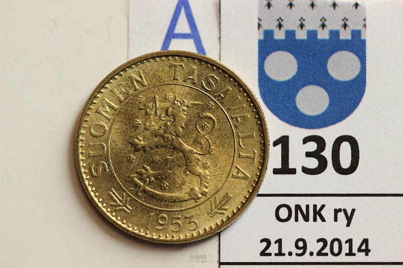 k-0130-a.jpg - Kohde 130 (kuva 1/2), lhthinta: 20 € / myyntihinta: 20 € 50 mk 1953 Loistelias!, kunto: 8/9