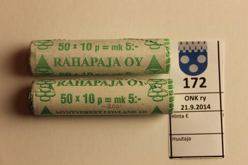k-0172-a.jpg - Kohde 172, lhthinta: 6 € / myyntihinta: 6 € 10 p 2000, 01 Avaamattomat rullat, -00 kr/kl, -01 sokko, kunto: 9