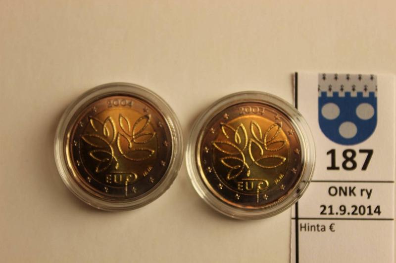 k-0187-a.jpg - Kohde 187, lhthinta: 30 € / myyntihinta: 38 € 2004 (2) EU "risuraha", alkup. kapseleissa, kunto: 9