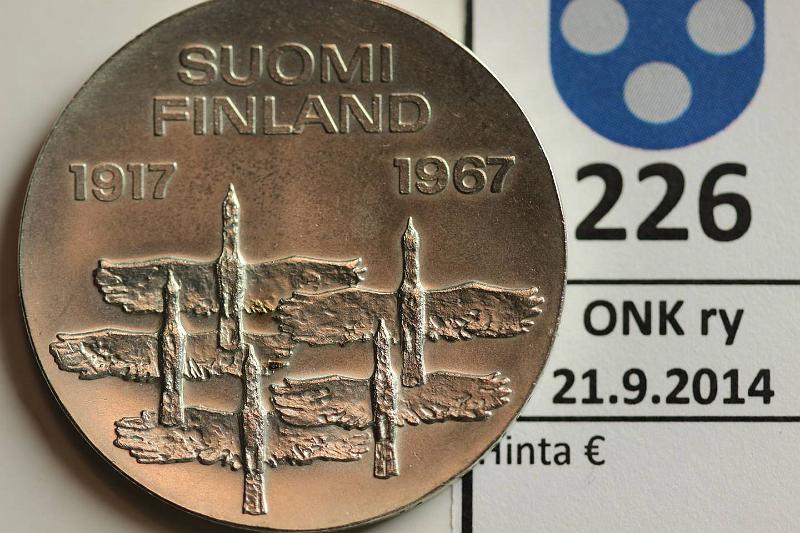 k-0226-a.jpg - Kohde 226, lhthinta: 8 € / myyntihinta: 8 € 10 mk 1967 Ag, kunto: 9