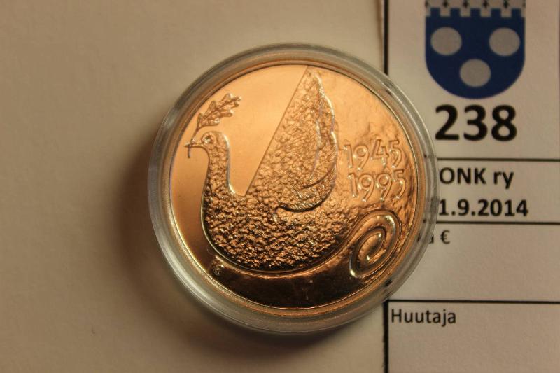 k-0238-a.jpg - Kohde 238, lhthinta: 15 € / myyntihinta: 15 € 100 mk 1995 Ag, BU, YK 50 v, kunto: 10