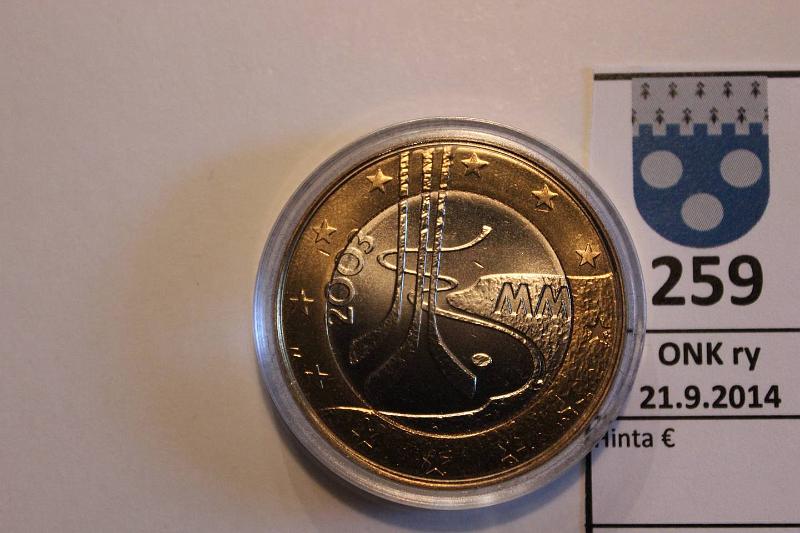 k-0259-a.jpg - Kohde 259, lhthinta: 10 € / myyntihinta: 11 € 5 € 2003 Jkiekon MM ("Juti"), kapseli, kunto: 9