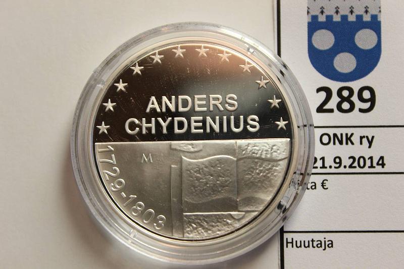 k-0289-a.jpg - Kohde 289, lhthinta: 15 € / myyntihinta: 15 € 10 € 2003 Ag, Proof, Chydenius, kotelo, tod., kunto: 10