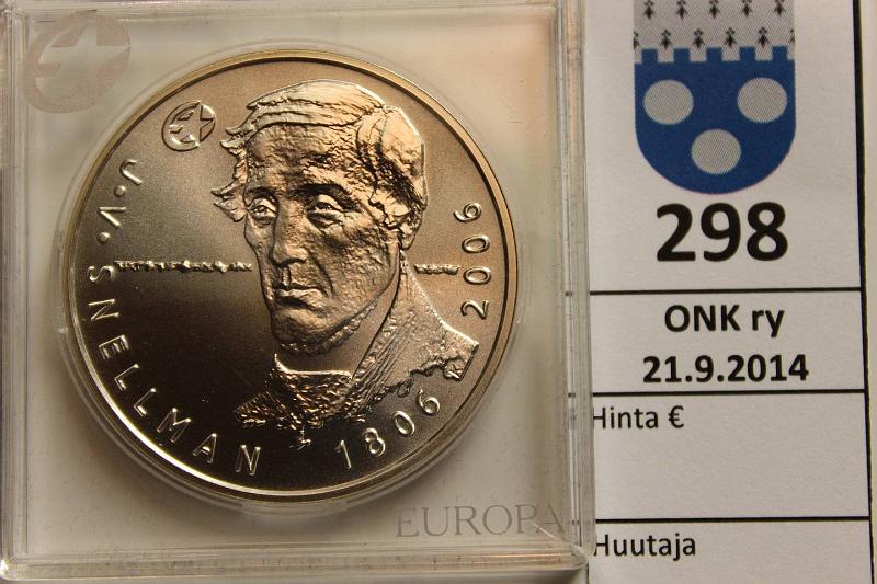 k-0298-a.jpg - Kohde 298, lhthinta: 15 € / myyntihinta: 17 € 10 € 2006 Ag, BU, Snellman, kapseli, kunto: 10