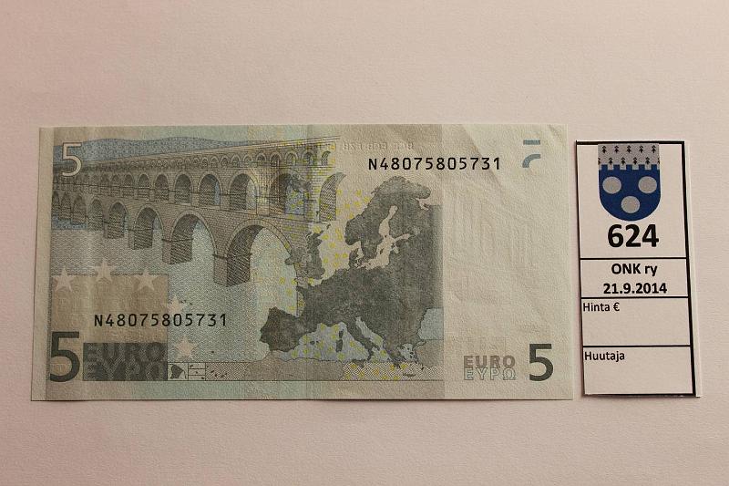 k-0624-a.jpg - Kohde 624, lhthinta: 10 € Itvalta 1/2/N/F5 N48075805731 Tri F005 I4, kunto: 8