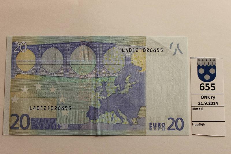 k-0655-a.jpg - Kohde 655, lhthinta: 50 € Suomi 3/3/L/R23 L40121026655 Dra R023 A2, harv. laatta, kunto: 5