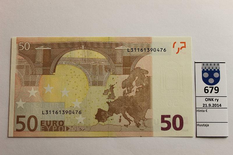 k-0679-a.jpg - Kohde 679, lhthinta: 95 € / myyntihinta: 95 € Suomi 4/3/L/R48 L31161390476 Dra R048 E2, ensimminen Draghin 50€ laatta Suomelle!, kunto: 9