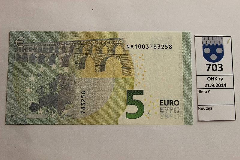 k-0703-a.jpg - Kohde 703, lhthinta: 10 € / myyntihinta: 10 € BS 1/3/N4 NA1003783258 Draghi N004 J1, kunto: 9