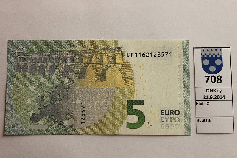 k-0708-a.jpg - Kohde 708, lhthinta: 10 € / myyntihinta: 10 € BF 1/3/U7 UF1162128571 Draghi U007 B6, kunto: 9