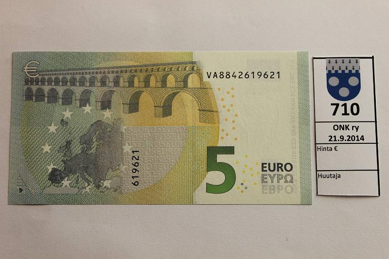 k-0710-a.jpg - Kohde 710, lhthinta: 10 € FNMT 1/3/V6 VA8842619621 Draghi V006 D2, kunto: 9