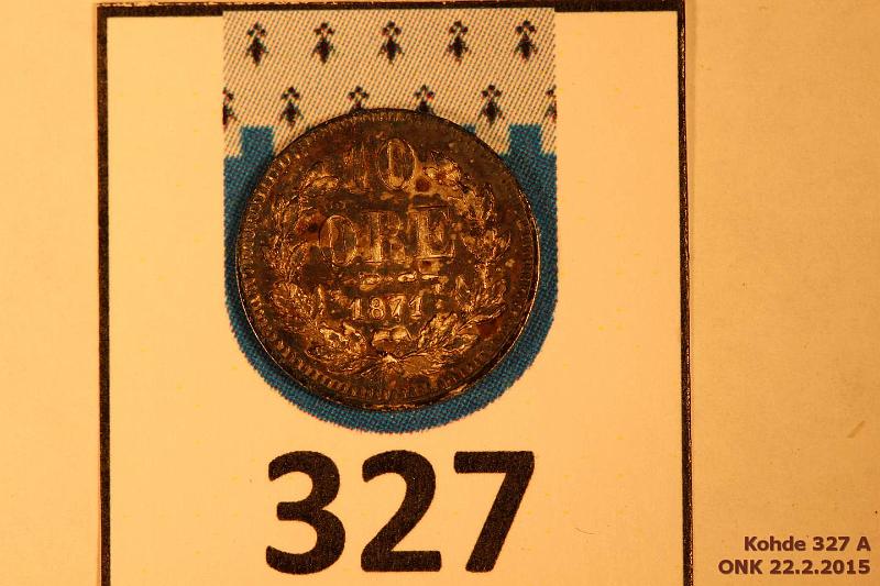 k-0327-a.jpg - Kohde 327, lhthinta: 10 € / myyntihinta: 10 € 10  1871 KM#710 Ag, 0,85g/750, patinaa, kunto: 7