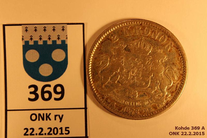 k-0369-a.jpg - Kohde 369, lhthinta: 25 € / myyntihinta: 25 € 2 kr 1876 KM#742 Ag, 15g/800, kunto: 5/4