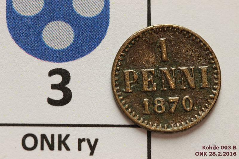 k-0003-b.jpg - Kohde 3 (kuva 2/2), l�ht�hinta: 30 &euro; 1 p 1870 Puhd, sy�pymi�, kunto: 3