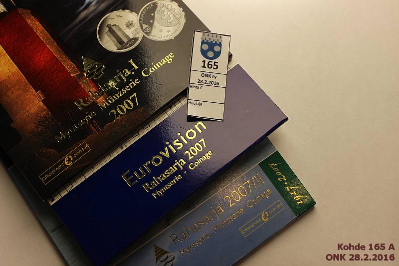 k-0165-a.jpg - Kohde 165, lhthinta: 20 € / myyntihinta: 21 € 2007 (3) BU. I-III: Ut, Its. 90v (sis. 5€), Eurovision, jossa normaalin 2€ tilalla juhla 2€, kunto: 9