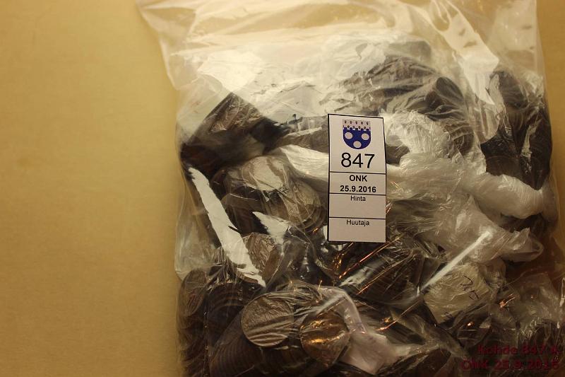 k-0847-a.jpg - Kohde 847, lhthinta: 5 € / myyntihinta: 9 € Suomi n. 4,5kg 10p 1919-40 Kuparia, kunto: 3-6
