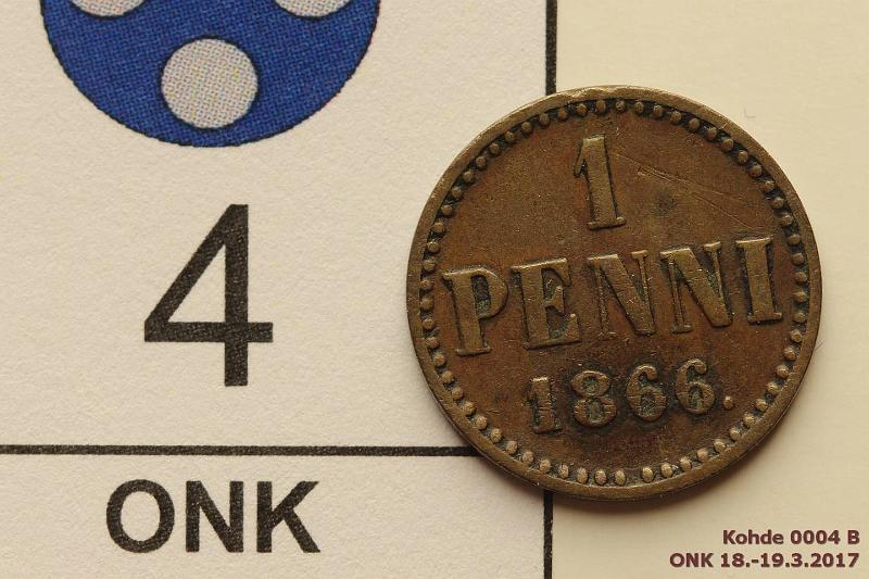 k-0004-b.jpg - Kohde 4 (kuva 2/2), lhthinta: 15 € / myyntihinta: 16 € 1 p 1866 SNY 3.2, hom, prvja, kunto: 5