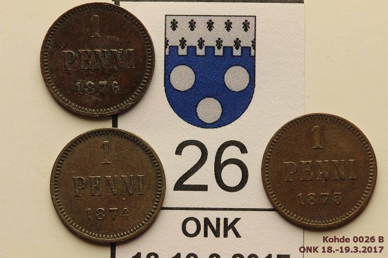 k-0026-b.jpg - Kohde 26 (kuva 2/2), lhthinta: 10 € / myyntihinta: 47 € 1 p 1874-76 (3) 1874, -75, -76, kunto: 5